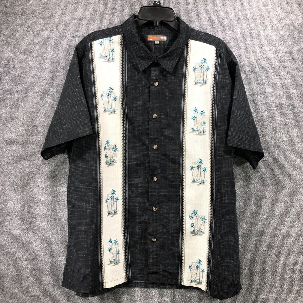 Mountain Ridge Shirt‎ Men Sz XL Short Sleeve Golf Hawaiian Button Down Collared